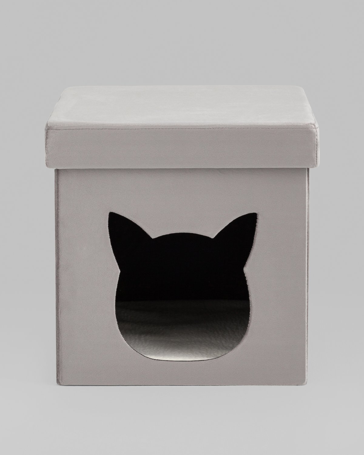 Пуф складной с ящиком Store Pet серый фото 4
