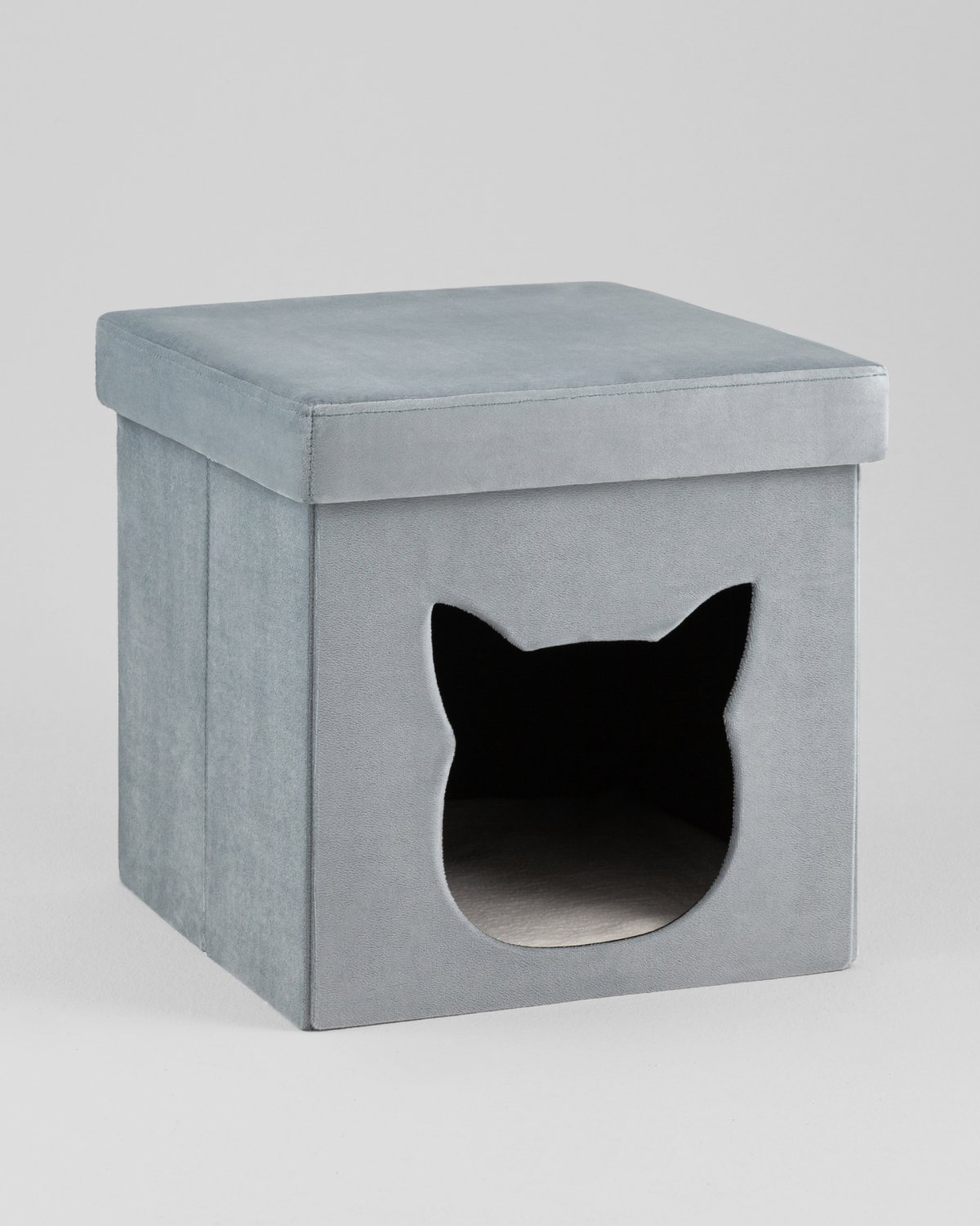 Пуф складной с ящиком Store Pet бирюзовый фото 2