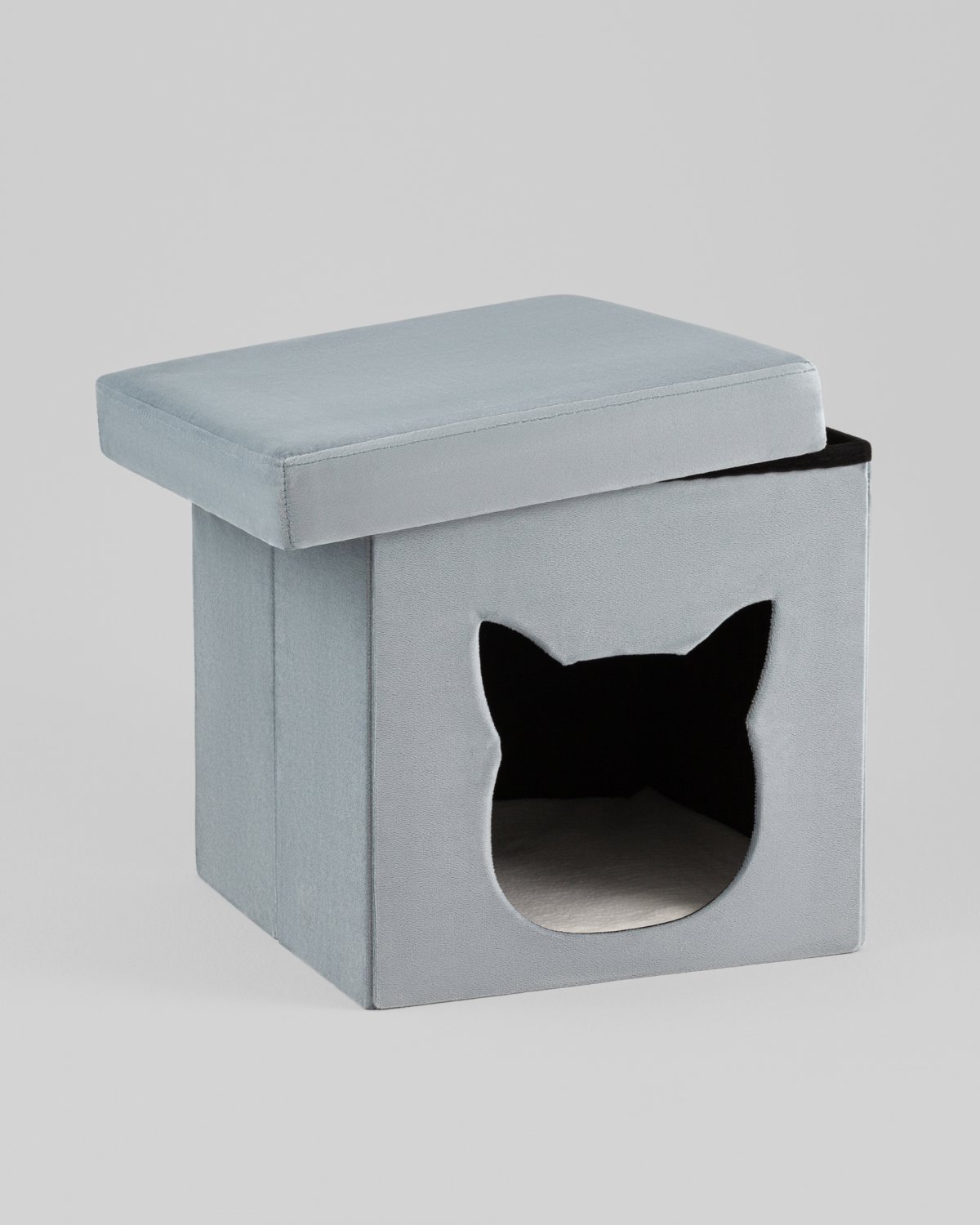 Пуф складной с ящиком Store Pet бирюзовый фото 6