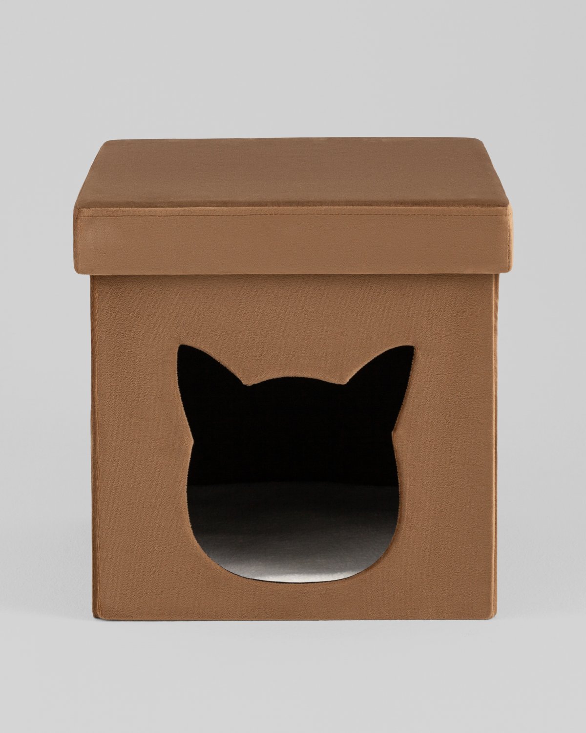 Пуф складной с ящиком Store Pet коричневый фото 4