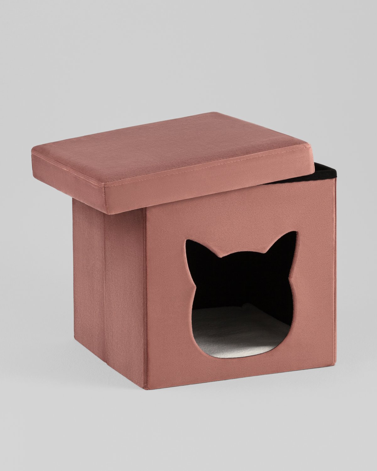 Пуф складной с ящиком Store Pet розовый фото 6
