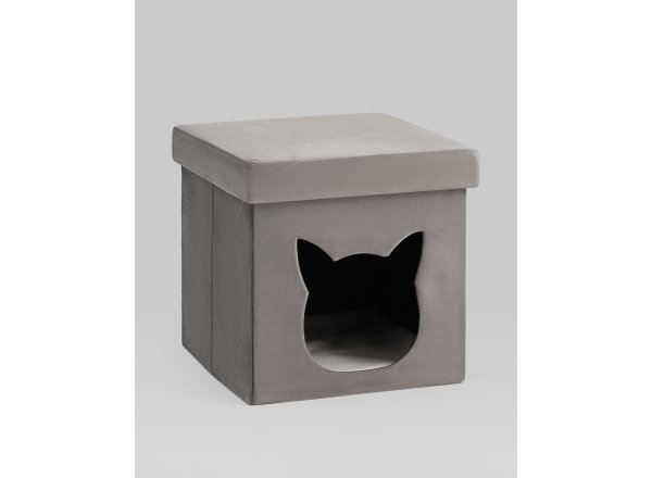 Пуф складной с ящиком Store Pet антрацитовый