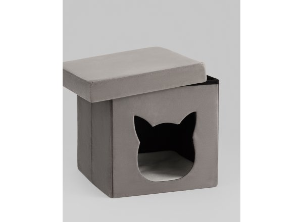 Пуф складной с ящиком Store Pet антрацитовый