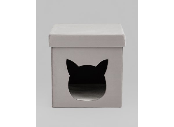 Пуф складной с ящиком Store Pet серый