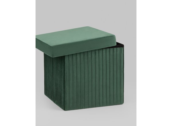 Пуф складной с ящиком Store Square зеленый фото 6