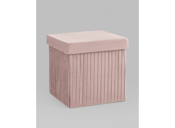 Пуф складной с ящиком Store Square пыльно-розовый
