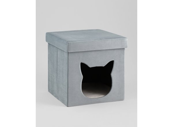Пуф складной с ящиком Store Pet бирюзовый