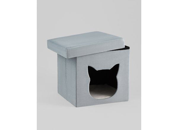 Пуф складной с ящиком Store Pet бирюзовый фото 6