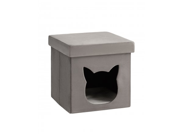 Пуф складной с ящиком Store Pet антрацитовый