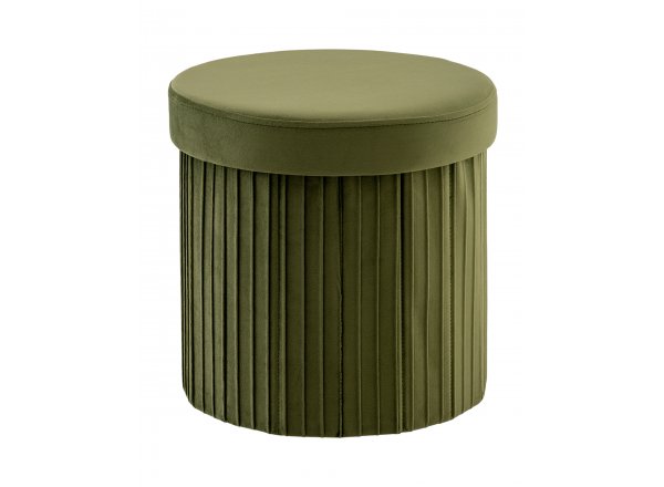 Пуф складной с ящиком Store Round травяной